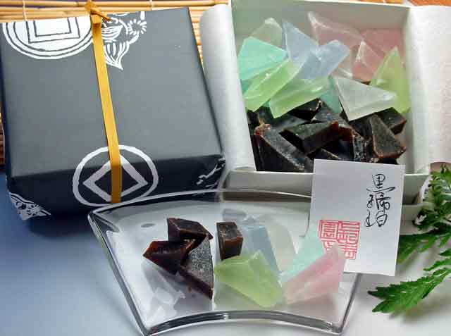 長寿園 の寒天菓子 黒琥珀